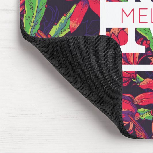 Bloemen en levende vogels | Jouw namen toevoegen Muismat (Hoek)