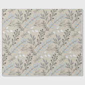  bloemen en libellen cadeaupapier (Vlak)