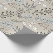  bloemen en libellen cadeaupapier (Hoek)