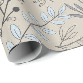  bloemen en libellen cadeaupapier (Rol Hoek)