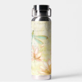 Bloemen en libellen waterfles (Achterkant)