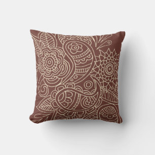 Bloemen en Paisley Kussen