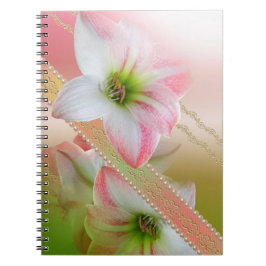 Bloemen en parels notitieboek