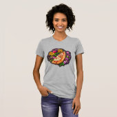 Bloemen en Pizza T-shirt (Voorkant volledig)
