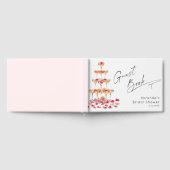 Bloemen en Prosecco Bruidsfeest Heet roze Gastenboek (Volledig)