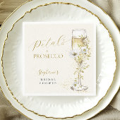 Bloemen en Prosecco Wilde Bloemen Bruidsdiner Servet