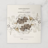 Bloemen en satijnlint (Buitenkant ongevouwen)