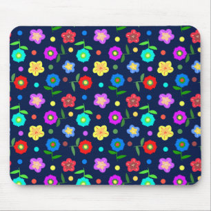 Bloemen en Stippen Muismat