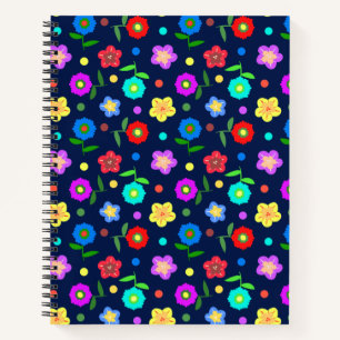 Bloemen en Stippen Notitieboek