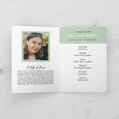 Bloemen en varens Fotoherdenking Gevouwen Programm Programma (Binnen)