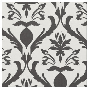 Bloemen en veren Damask stof