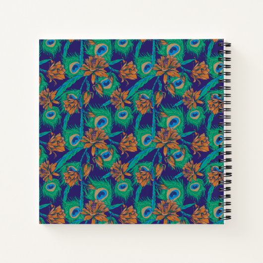 Bloemen en veren notitieboek (Achterkant)