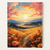 Bloemen en verre Uitzichten van Bergen Planner (Achterkant)