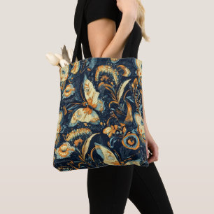 Bloemen en Vlinders Abstract Patroon Draagtas