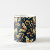 Bloemen en vlinders Abstract patroon Koffiemok (Center)