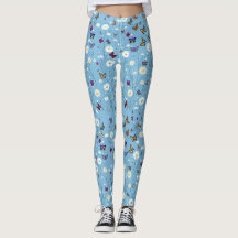 Bloemen en vlinders leggings
