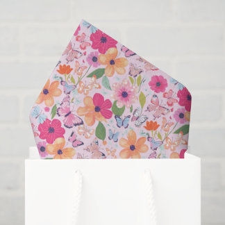 Bloemen en Vlinders, Lente Tissuepapier
