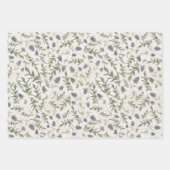 Bloemen en vlinders ontkoppeling inpakpapier vel (Voorkant)