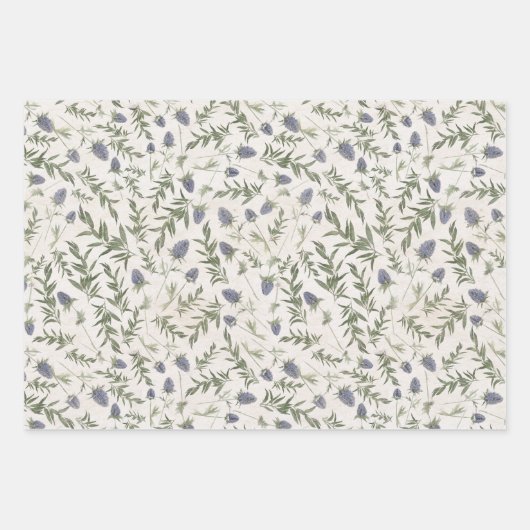 Bloemen en vlinders ontkoppeling inpakpapier vel (Voorkant)