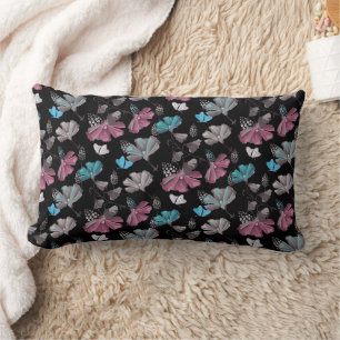 Bloemen en vlinders patroon kussen