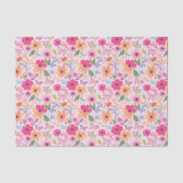 Bloemen en vlinders, Spring Tissue Paper Tissuepapier