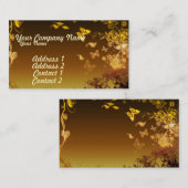 Bloemen en vlinders visitekaartje (Voorkant / Achterkant)