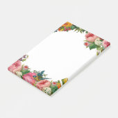 Bloemen en vogel post-it® notes (Schuin)