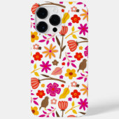 Bloemen en Vogel Retro Styled Case-Mate iPhone Case (Achterkant)