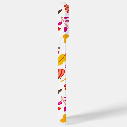 Bloemen en Vogel Retro Styled Case-Mate iPhone Case (Achterkant / Rechts)