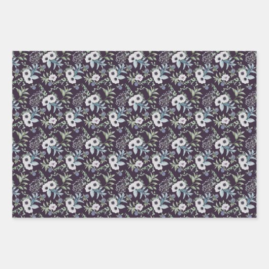 Bloemen en vogels inpakpapier vel (Voorkant 3)