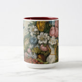  bloemen en vruchten | Currier en Ives Tweekleurige Koffiemok (Center)