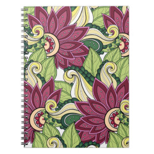 Bloemen en zwemblazen P4-Notitieboek Notitieboek