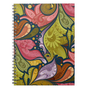 Bloemen en zwenkriem P25-Notitieboek Notitieboek