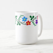 Bloemen Etnische Borduurwerk Mok (Voorkant rechts)