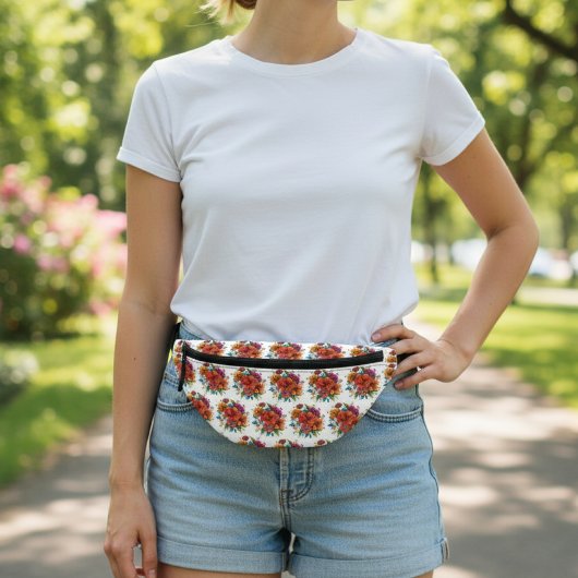 Bloemen fanny pack heuptasje