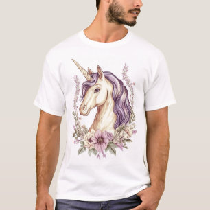 Bloemen Fantasie Eenhoorn (1) T-shirt