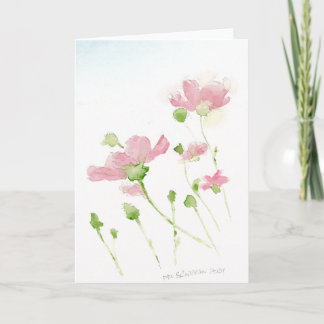 Bloemen Feestdagen Kaart