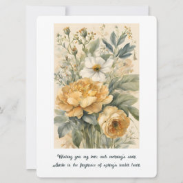 Bloemen Feestdagenkaart