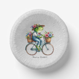 Bloemen Fiets Kikker Papieren kom
