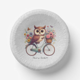 Bloemen Fiets Uil Papieren kom