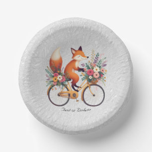 Bloemen Fietsvos Papieren kom