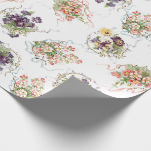  bloemen, Filigree en Ribbons Cadeaupapier