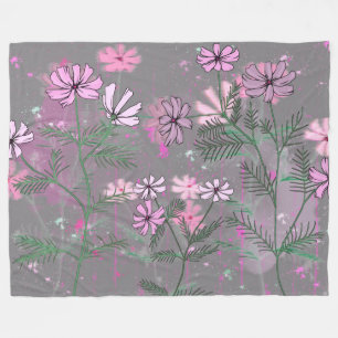 Bloemen Fleece Deken