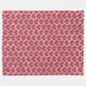 Bloemen Fleece Deken (Voorkant (Horizontaal))