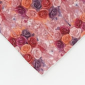 Bloemen Fleece Deken (Hoek)