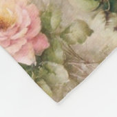  bloemen fleece deken (Hoek)