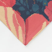 Bloemen Fleece Deken (Hoek)