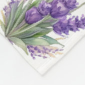 Bloemen Fleece Deken (Hoek)
