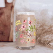Bloemen Floral Boho botanische Schattigee naam Blikvorm Glas