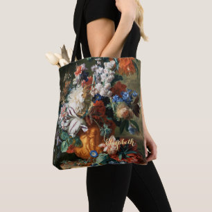 bloemen Floral Fine Art, aangepaste monogrammen Draagtas